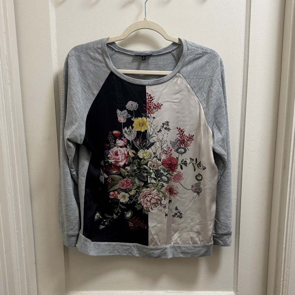 DREW Gray Long Sleeve Top